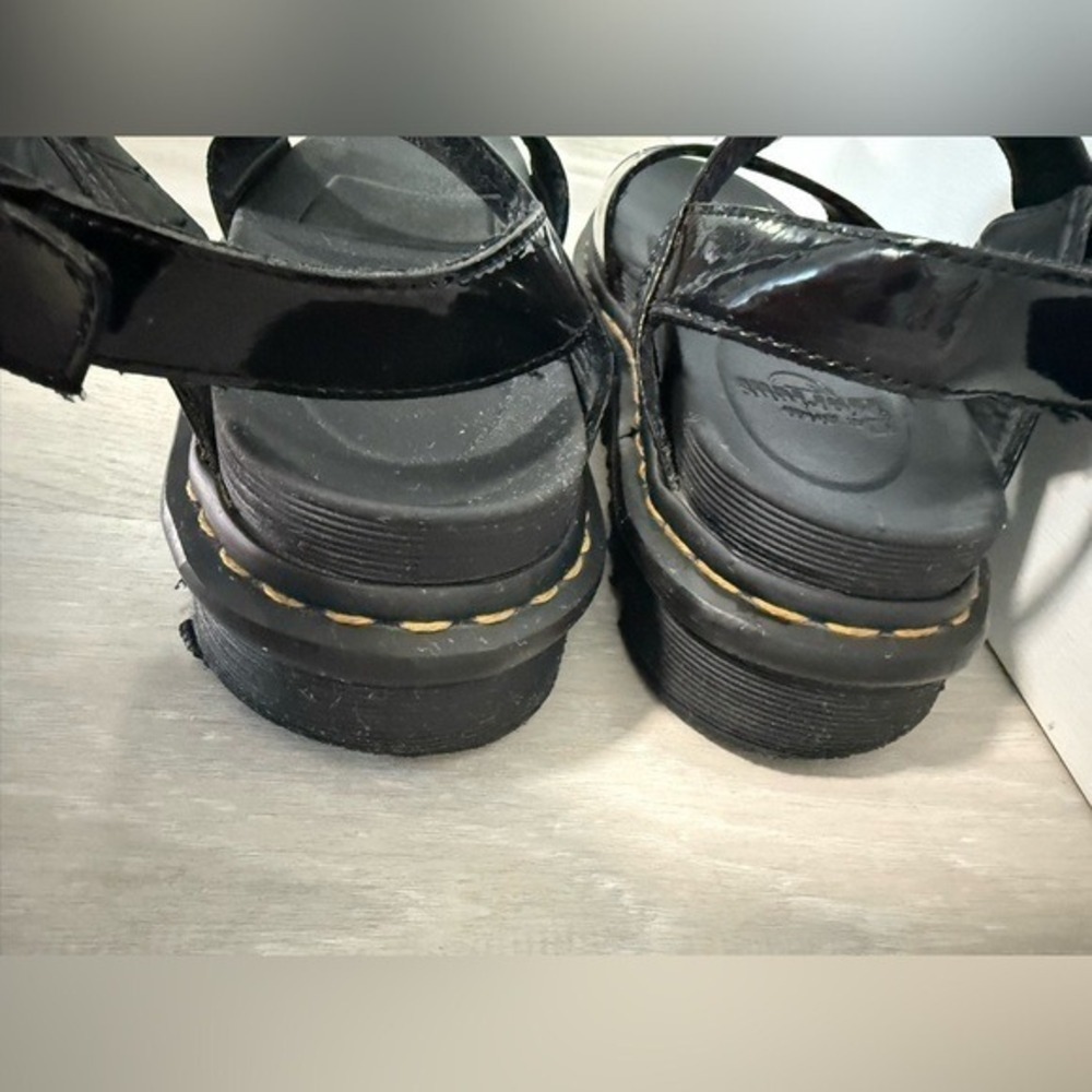 Dr Martens Voss Quad Platform Patent Leather Gladiator Sandals Women US 7 UK 5 - Picture 9 of 12